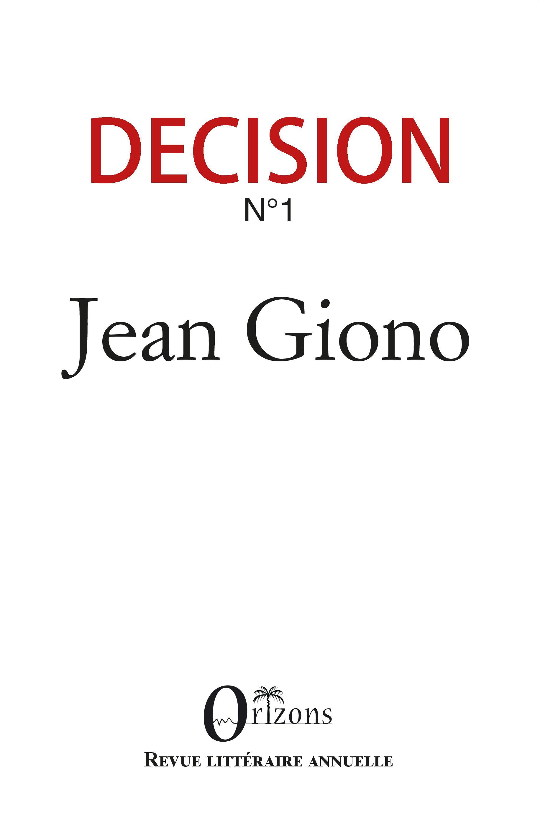 Decision n°1