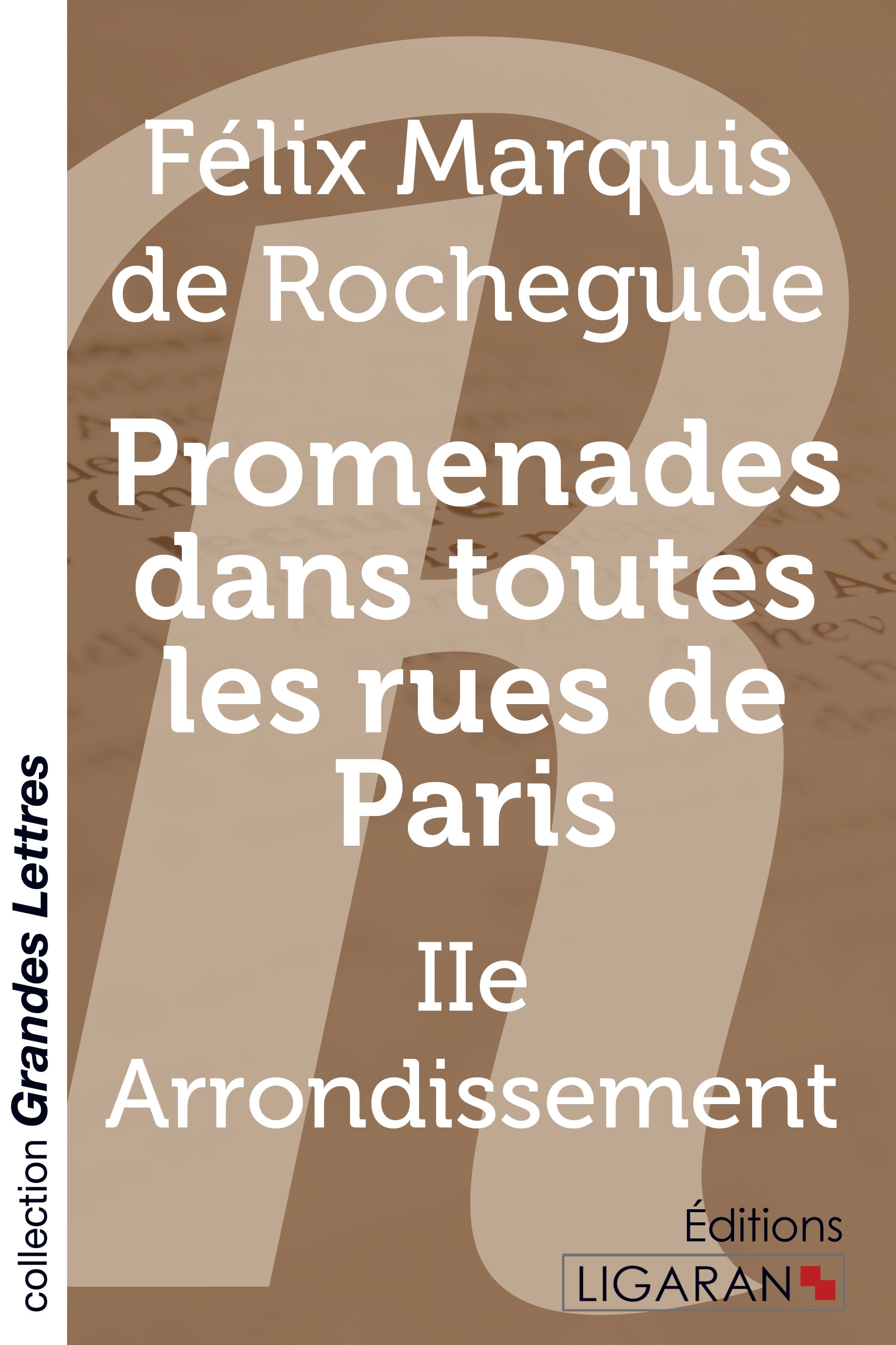 Promenades dans toutes les rues de Paris (grands caractères)