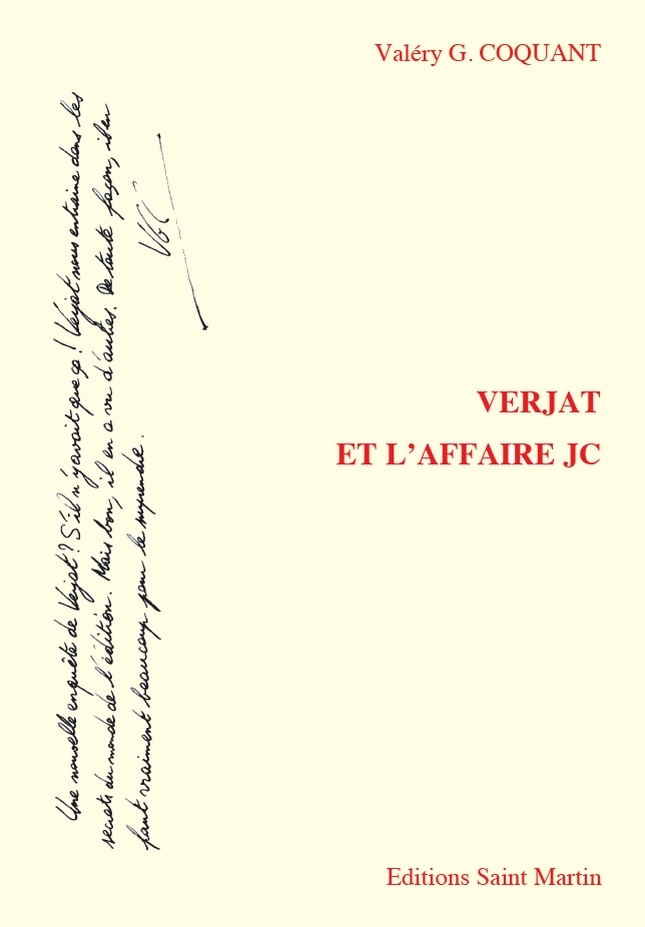 VERJAT ET L'AFFAIRE JC