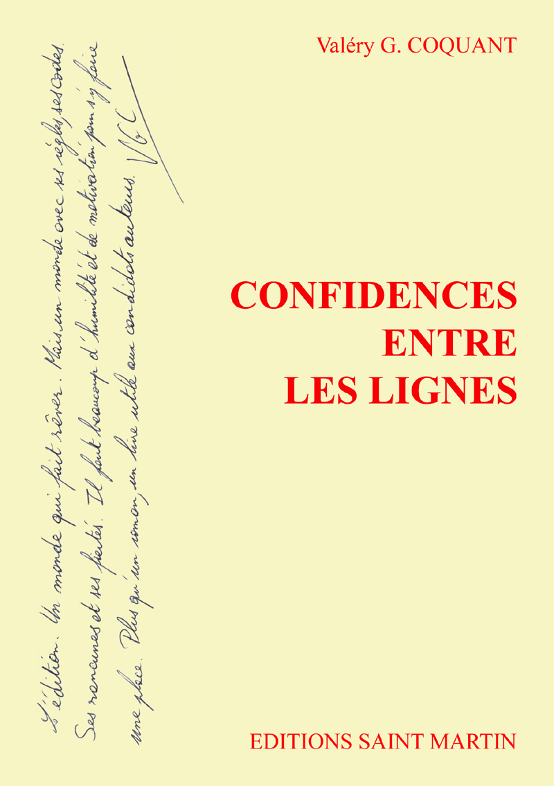 Confidences entre les lignes
