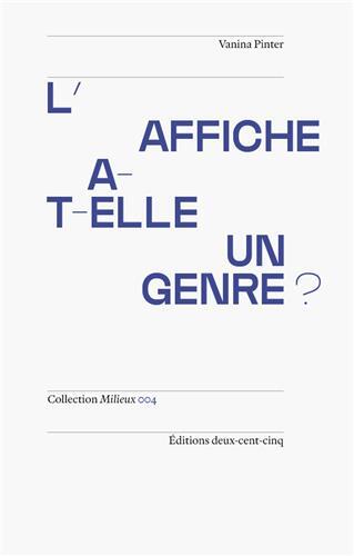 L'Affiche a-t-elle un Genre? /franCais