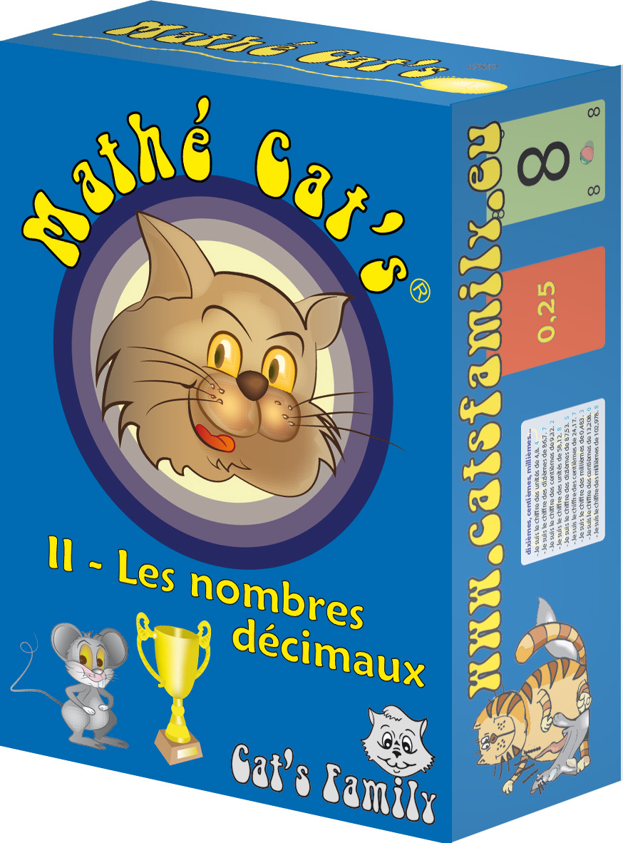 Jeu de cartes Mathé Cat's 2 - Les décimaux