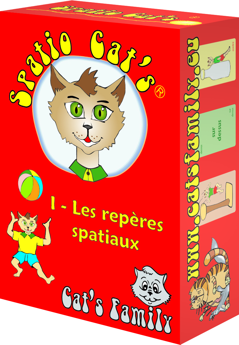 Jeu de cartes Spatio Cat's 1 - Les repères spatiaux