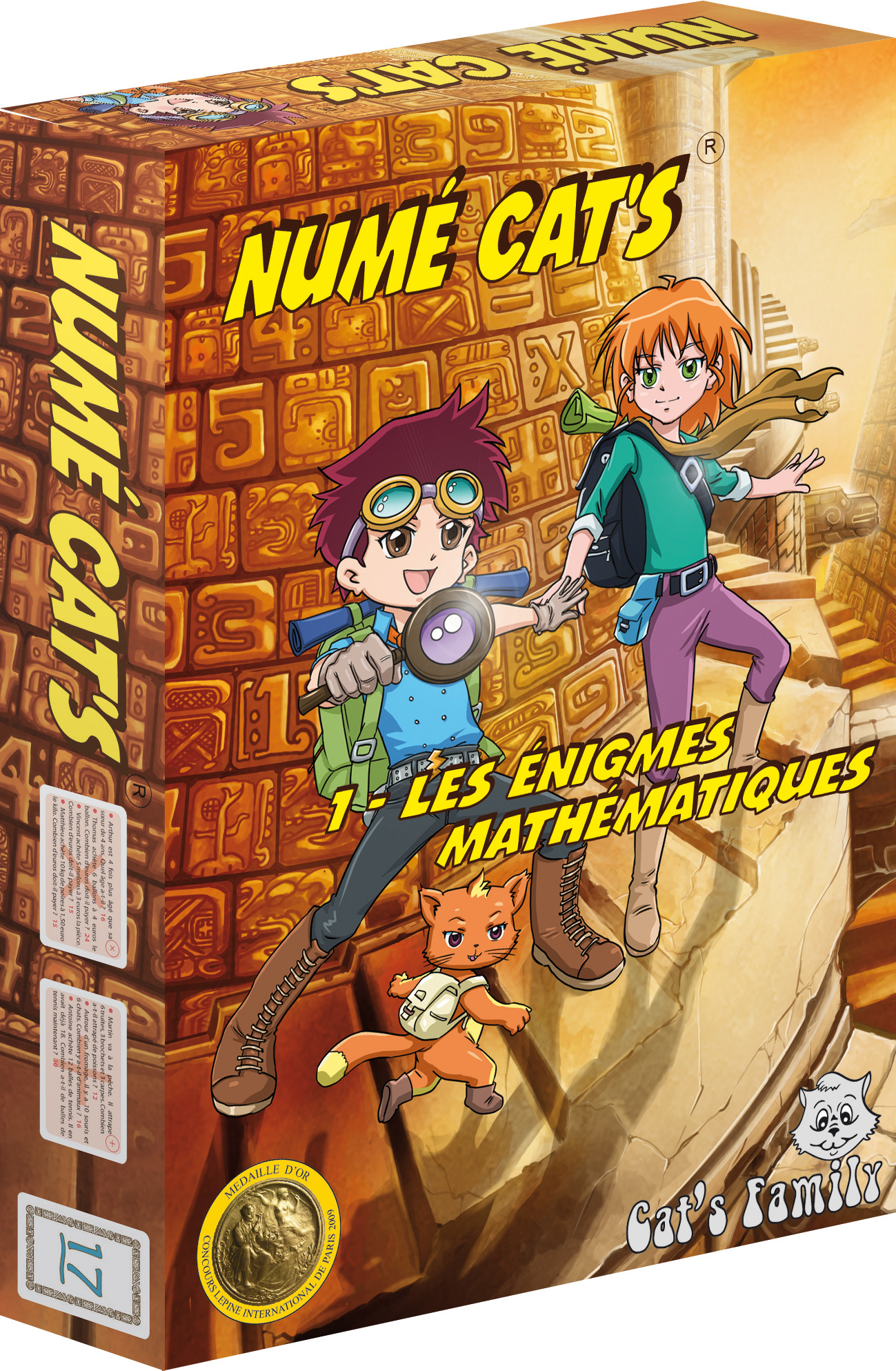 Jeu de cartes Numé Cat's 1 - Les énigmes mathématiques