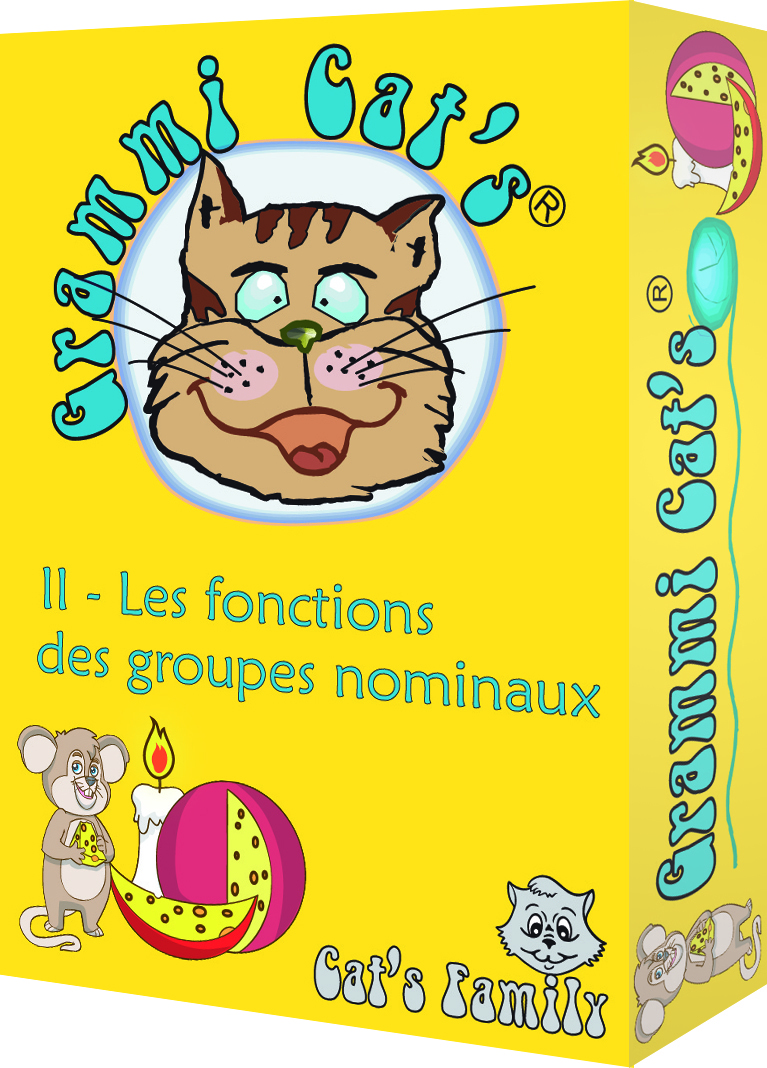 Jeu de cartes Grammi Cat's 2 - Les fonctions des groupes nominaux