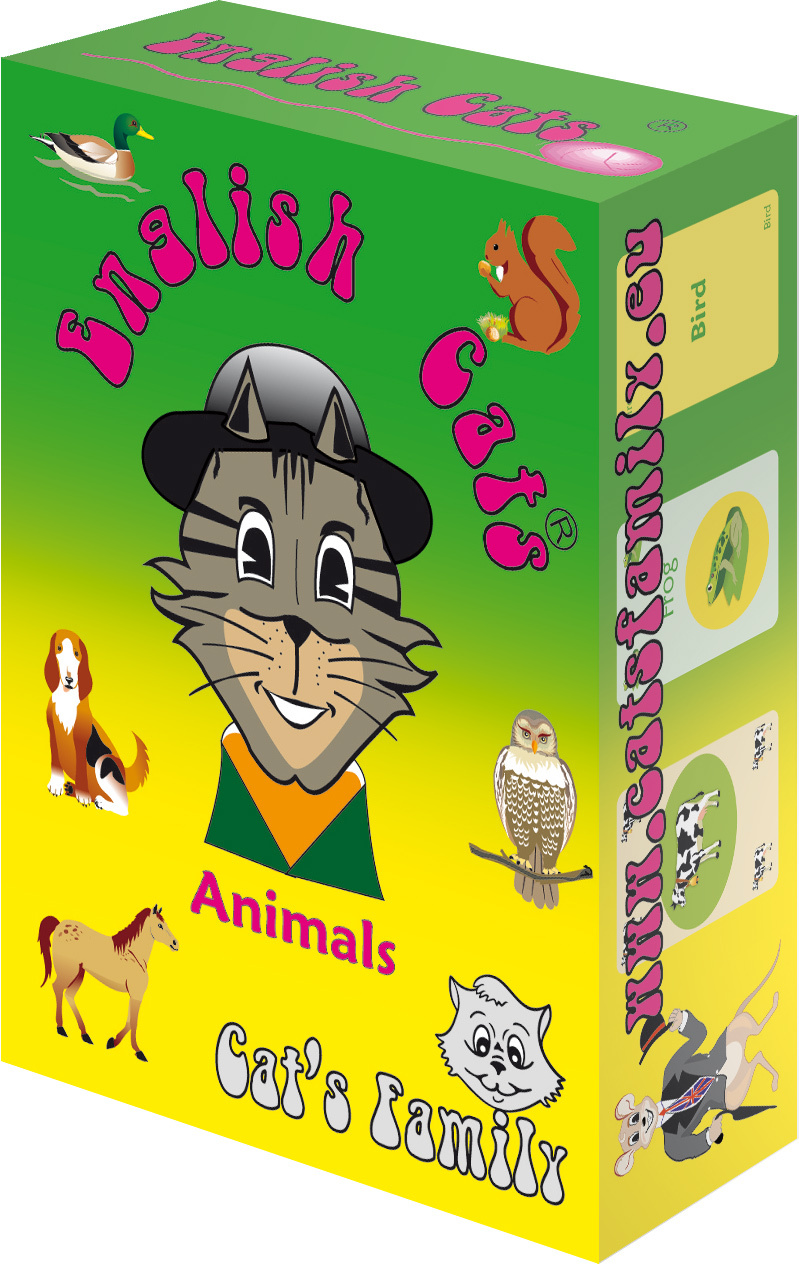 Jeu de cartes English Cats - Animals