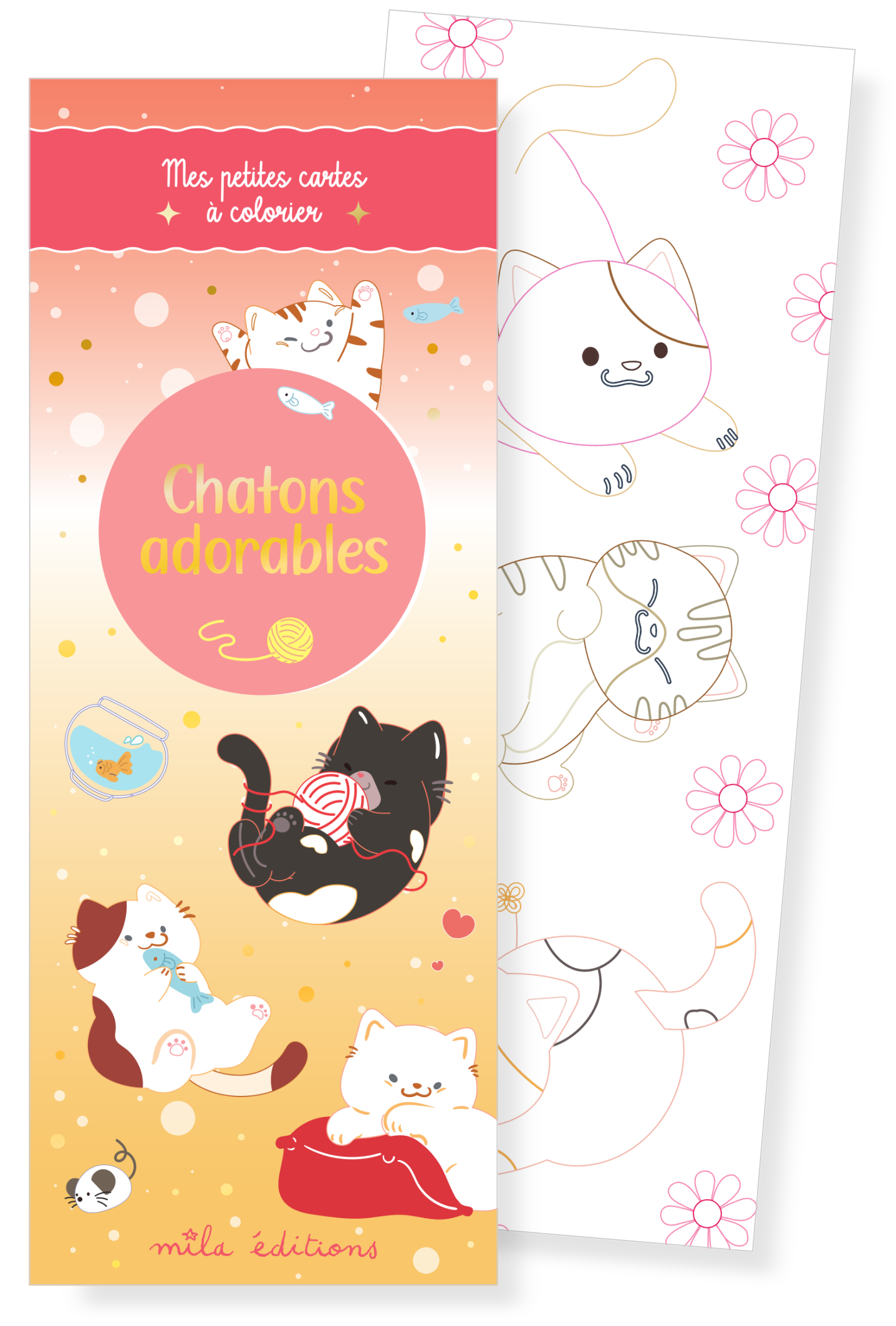 Chatons adorables - Mes petites cartes à colorier