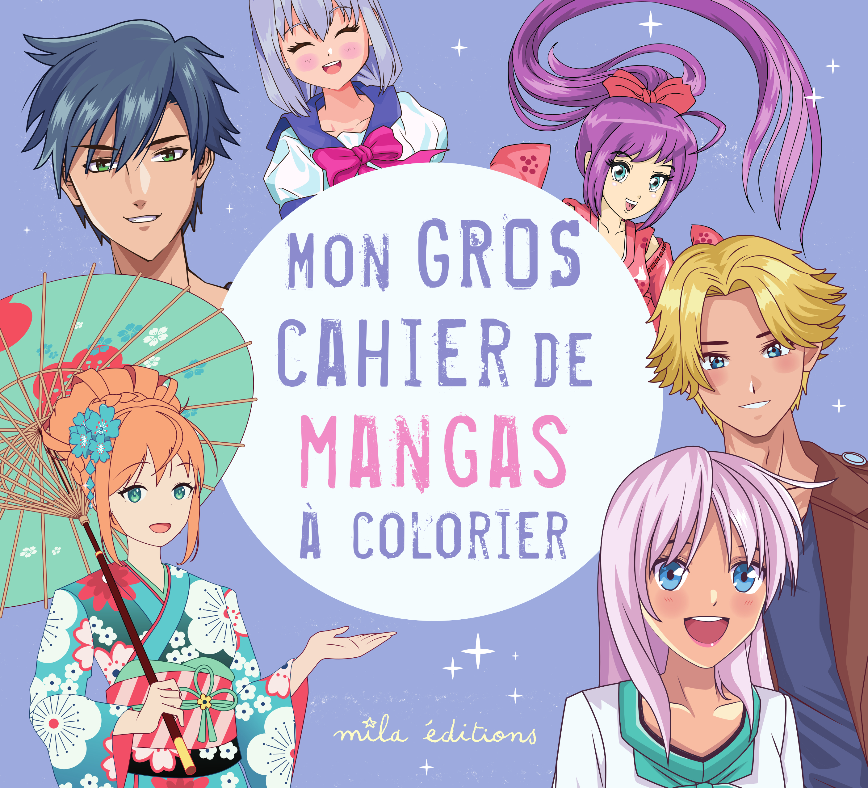 Mon gros cahier de mangas à colorier