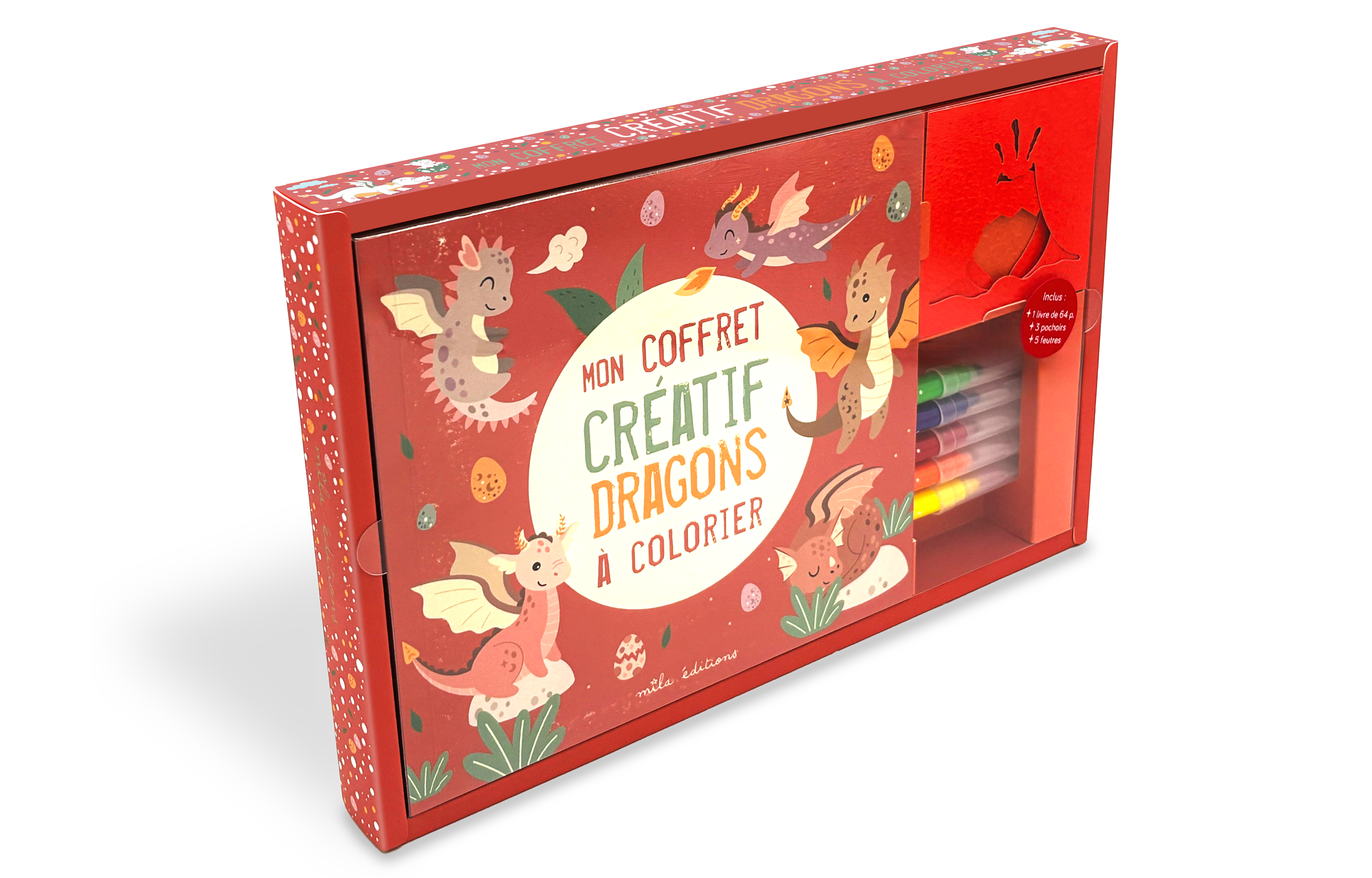 Mon coffret créatif - Dragons à colorier