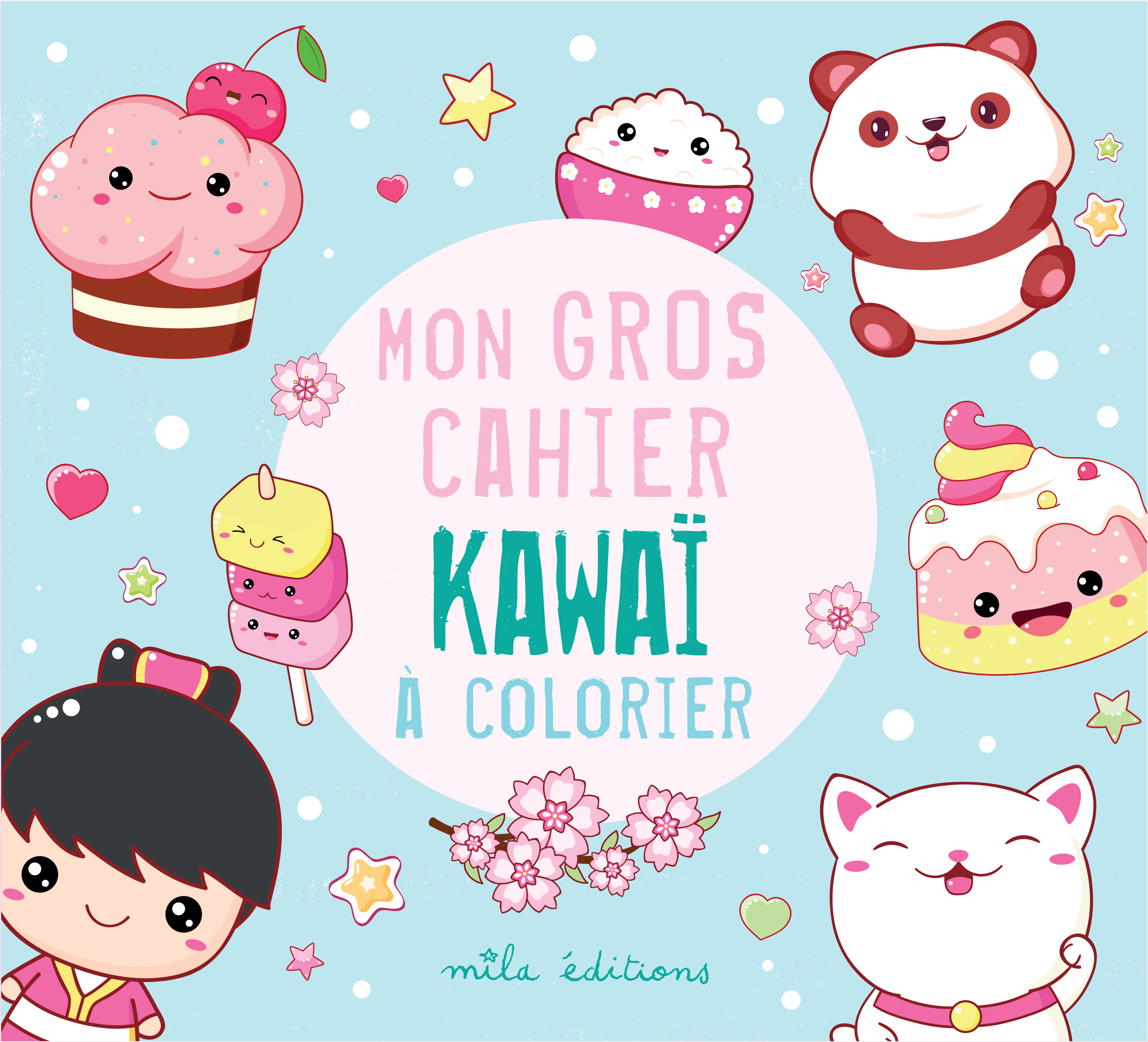 Mon gros cahier kawaï à colorier