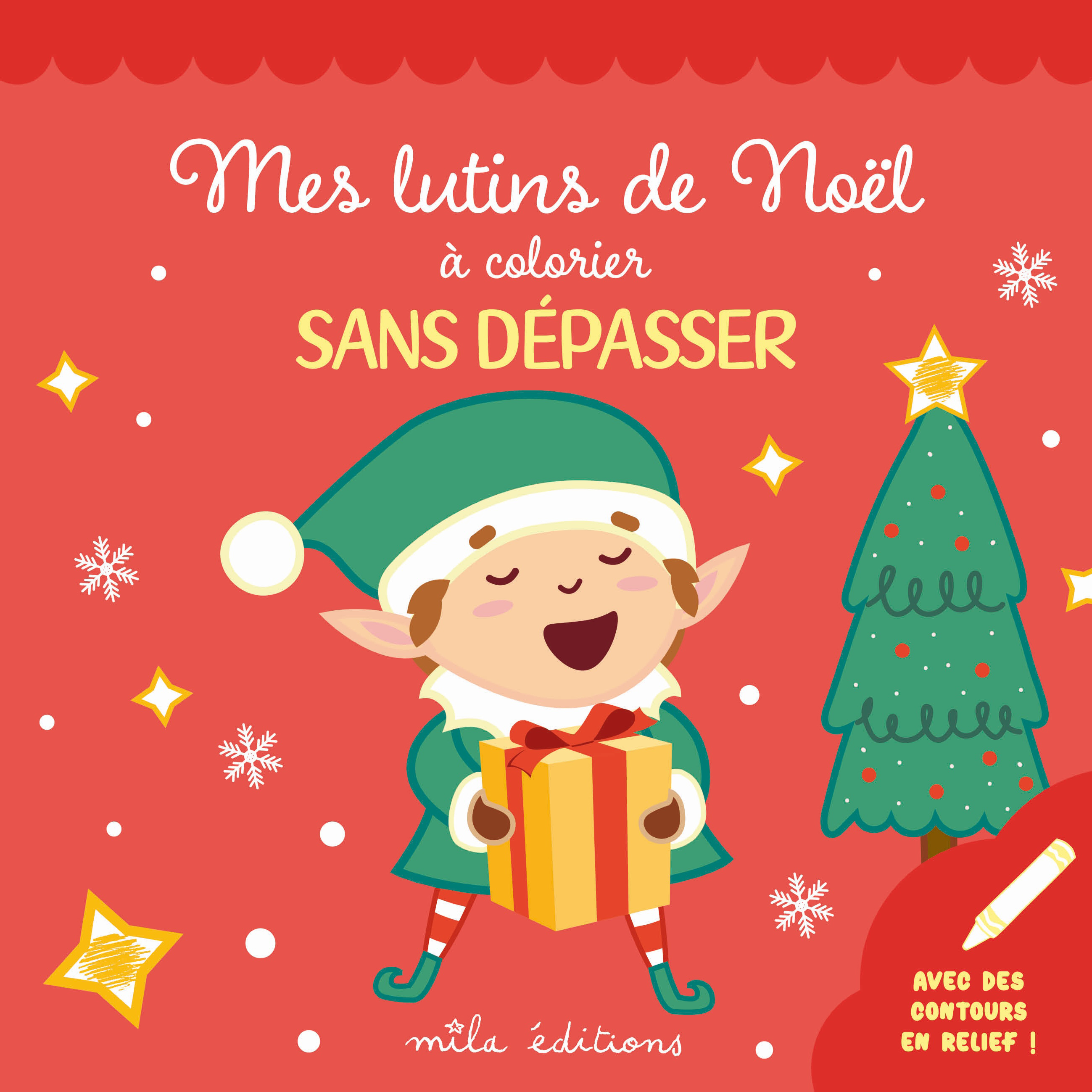 Mes lutins de Noël à colorier sans dépassser