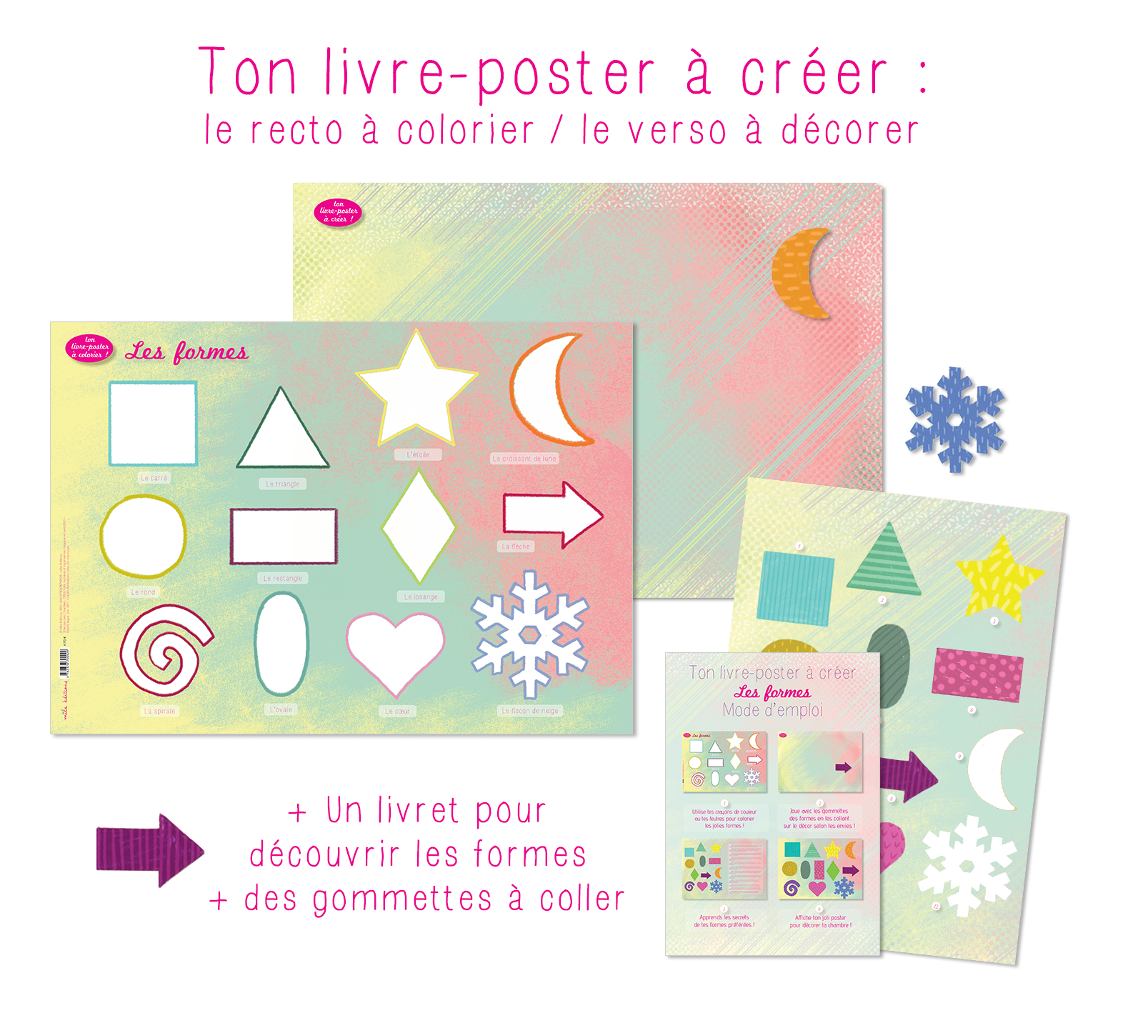 Ton livre poster à créer : les formes 