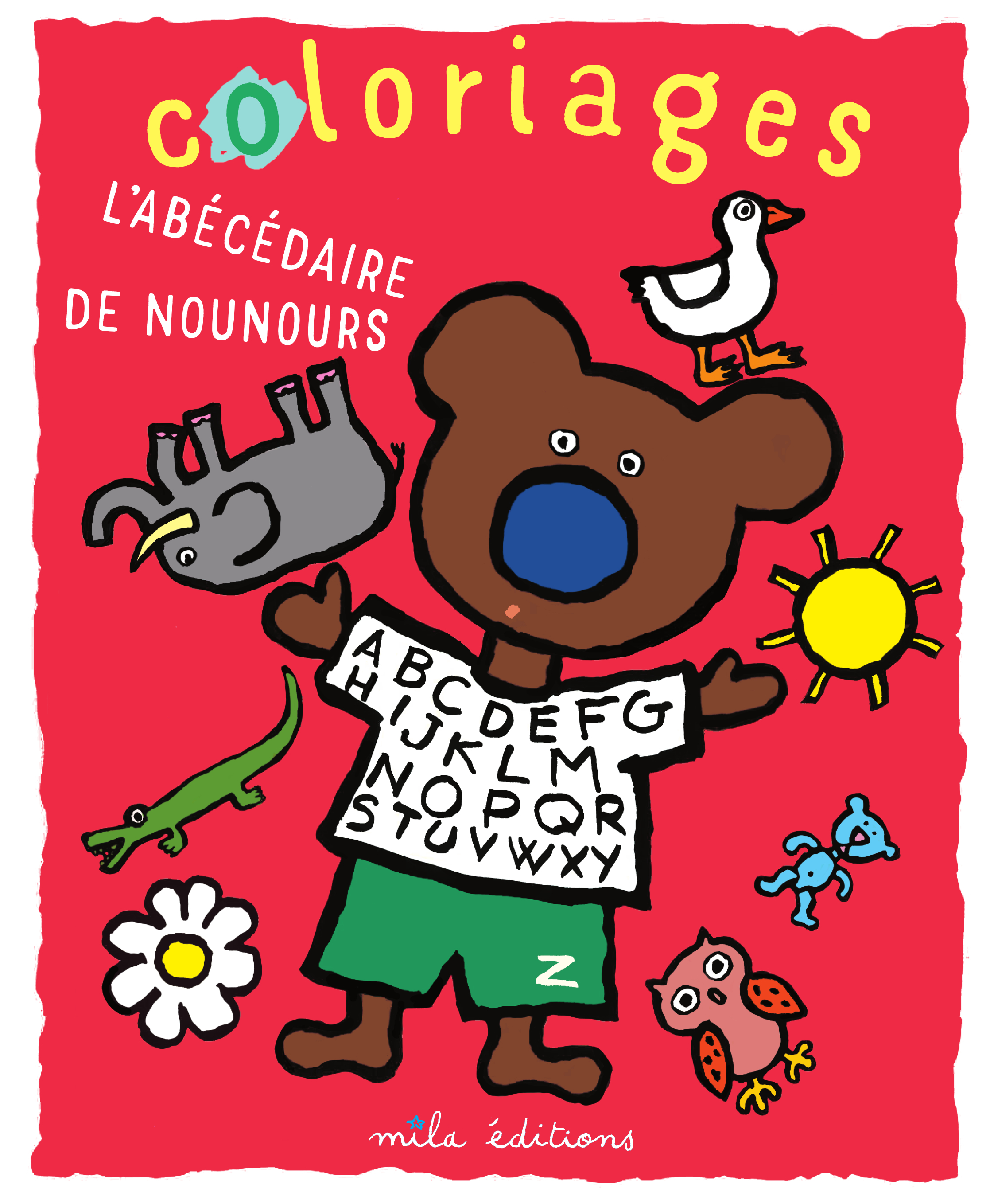 Coloriages : L'abécédaire de Nounours