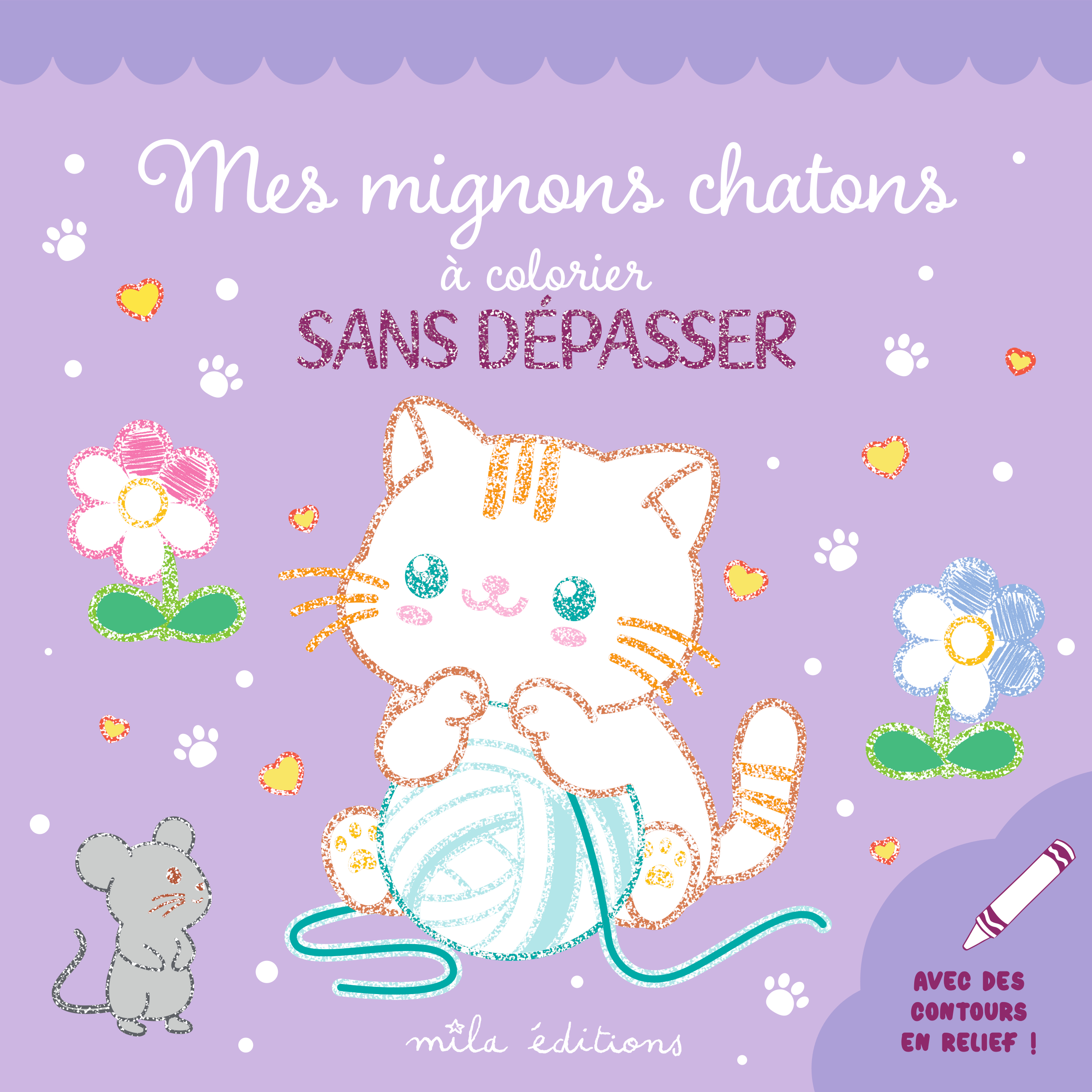 Mes mignons chatons à colorier sans dépasser