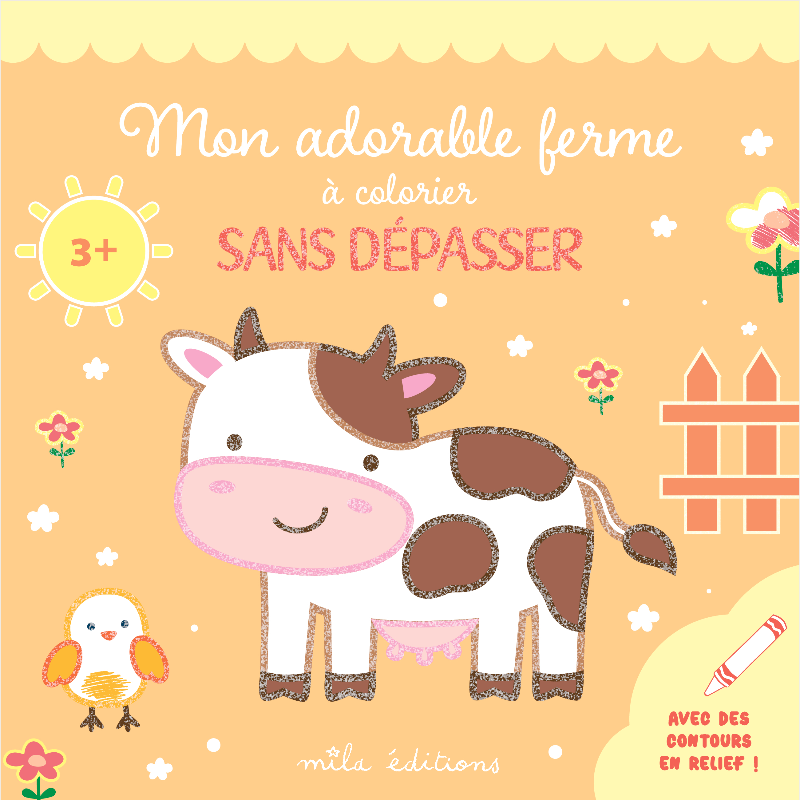 Mon adorable ferme à colorier sans dépasser