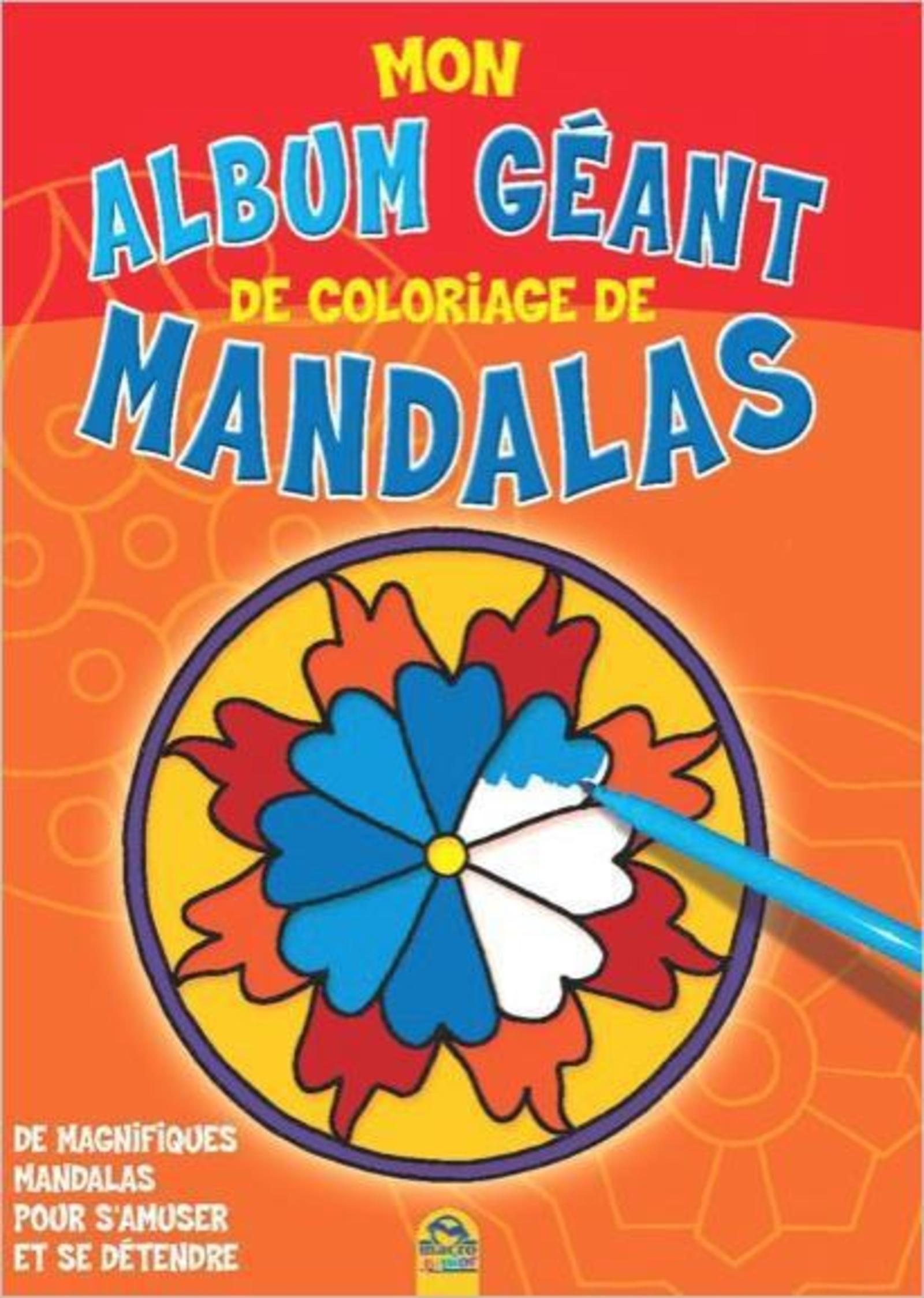 MON ALBUM GEANT DE COLORIAGE DE MANDALAS
