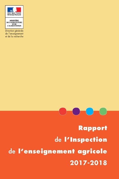 Rapport de l'inspection de l'enseignement agricole 2017-2018