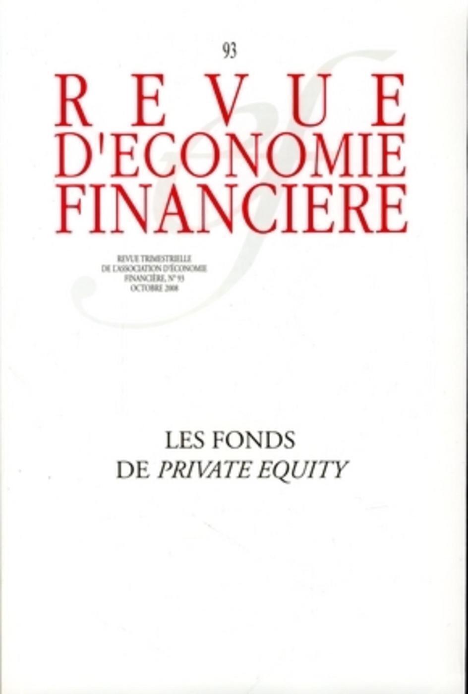 Les fonds de Private Equity - N° 93 - Octobre 2008