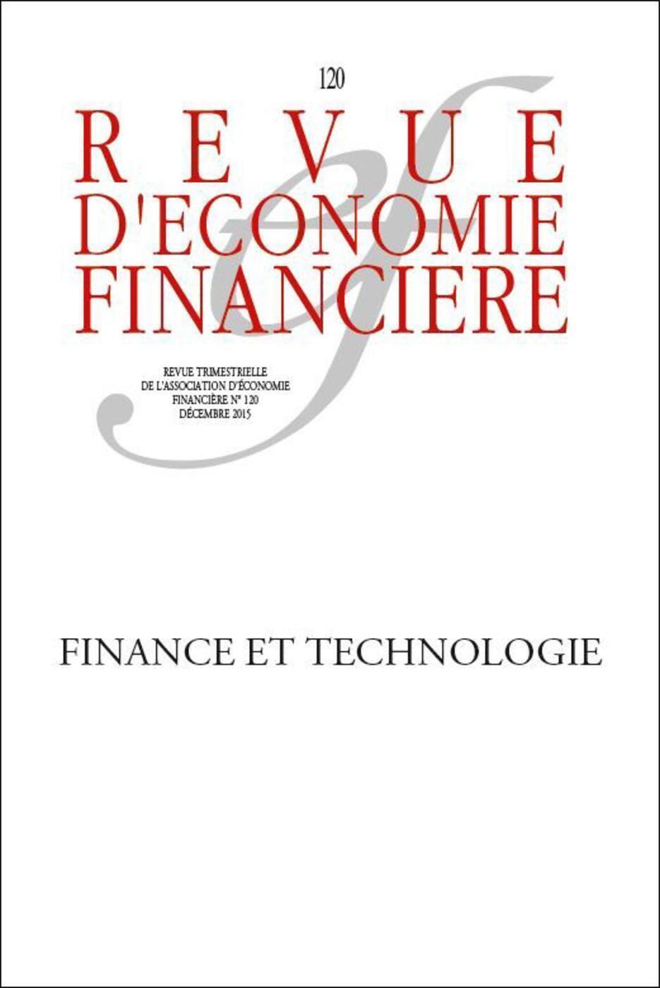 Innovation, technologie et finance - N° 120 - Décembre 2015