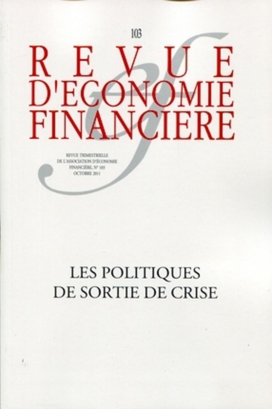 Les politiques de sortie de crise