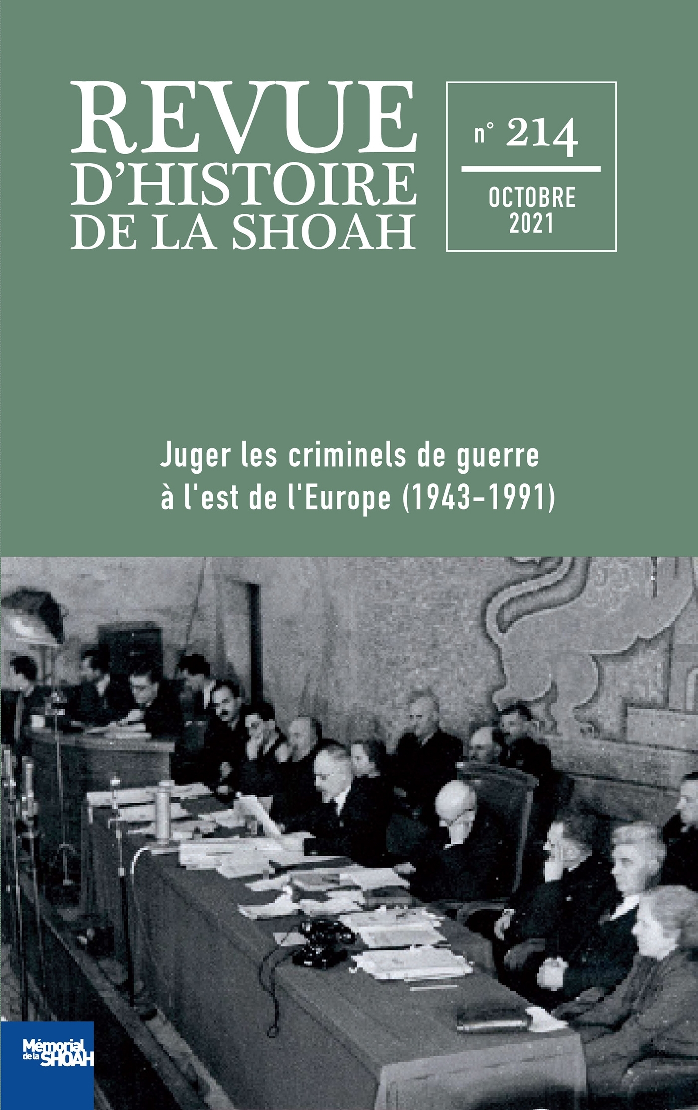 Revue d'Histoire de la Shoah - n°214