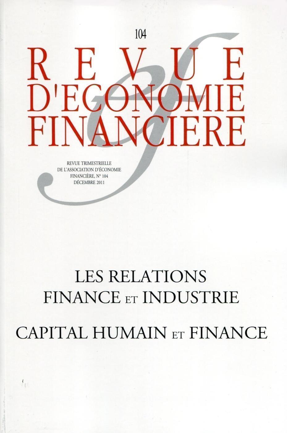 Les relations finance et industrie