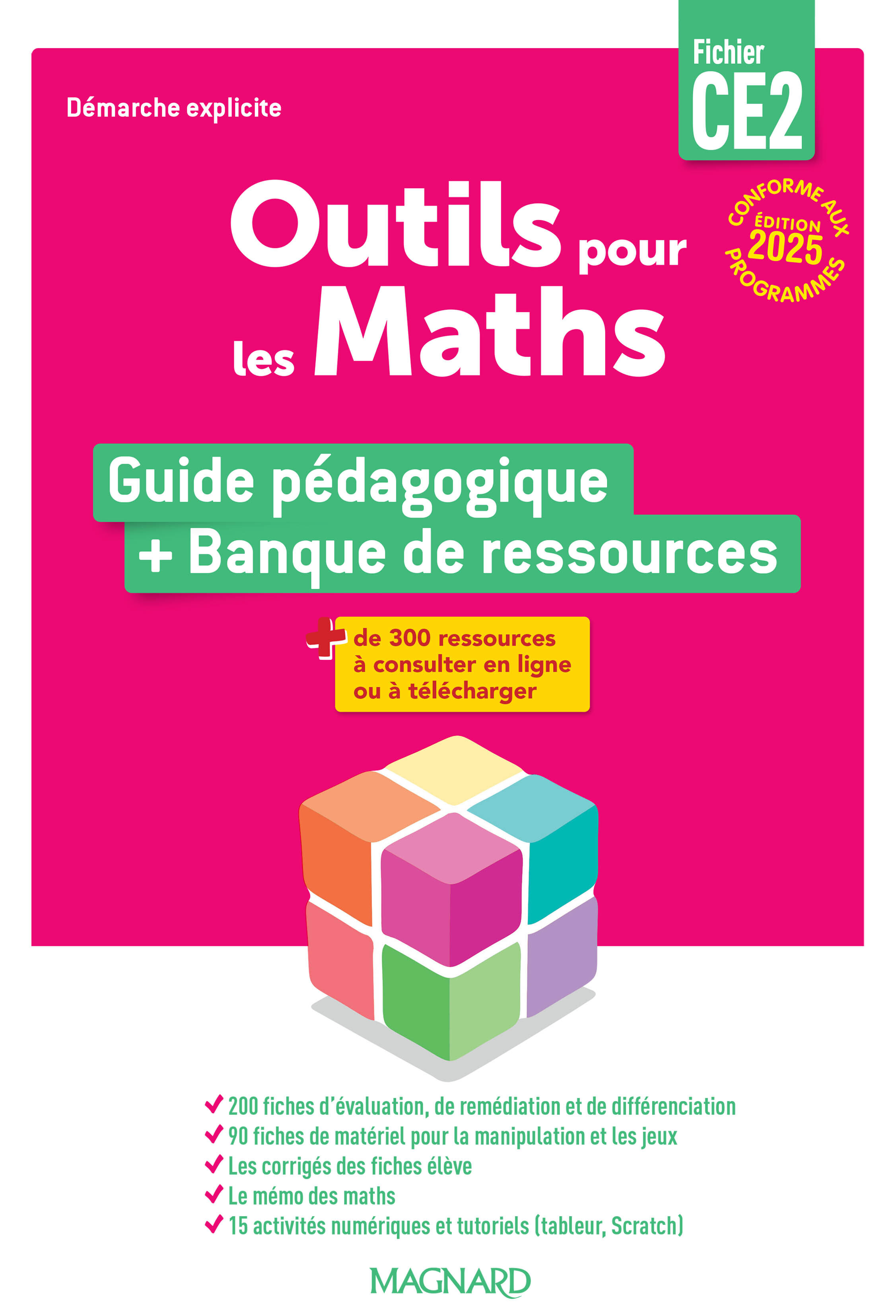 Outils pour les Maths CE2 par domaine (2025) - Guide du fichier + Banque de ressources