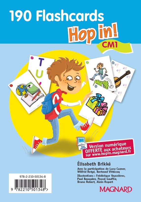 Hop in! Anglais CM1 (2015) - Flashcards