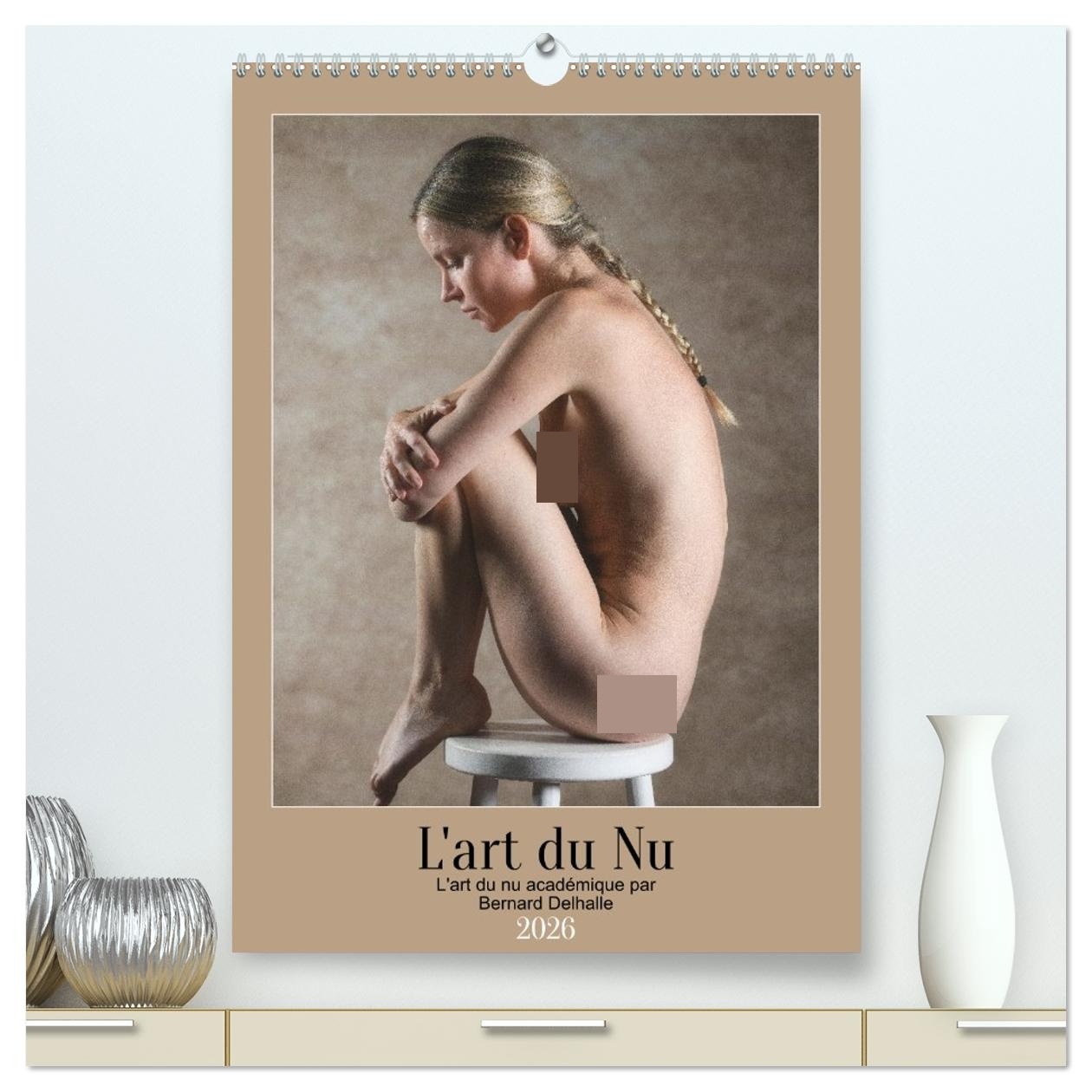 L'art du nu  (Calendrier mural 2026 DIN A2 horizontal) calendrier de bureau
