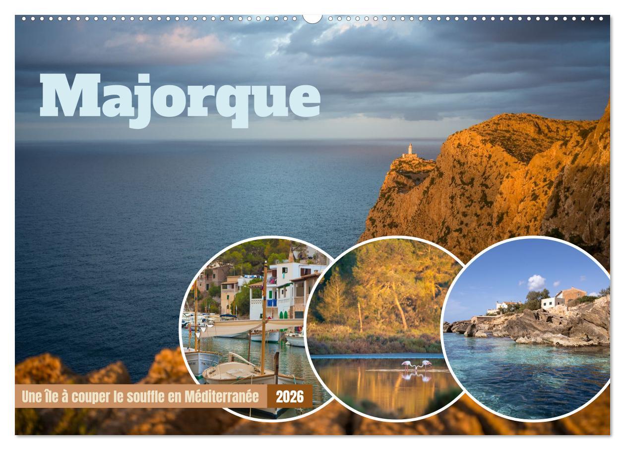 Majorque - Une île à couper le souffle en Méditerranée (Calendrier mural 2026 DIN A2 vertical), CALVENDO calendrier mensuel