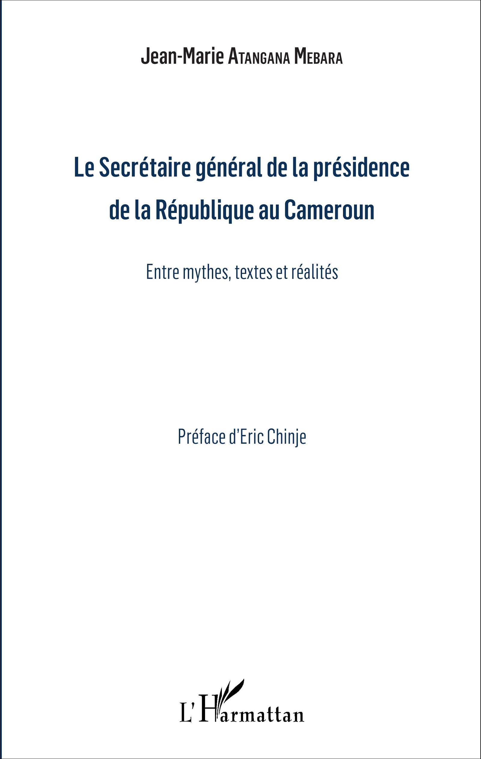 Le Secrétaire général de la présidence de la République du Cameroun