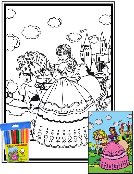 1-PRINCESSSE 2 - 1 2 3 COULEURS