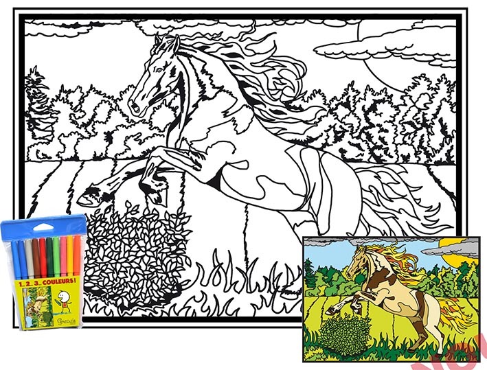 1-CHEVAUX 1 - 1 2 3 COULEURS