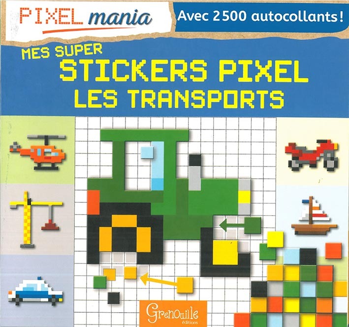 LES TRANSPORTS MES SUPERS STICKERS PIXEL