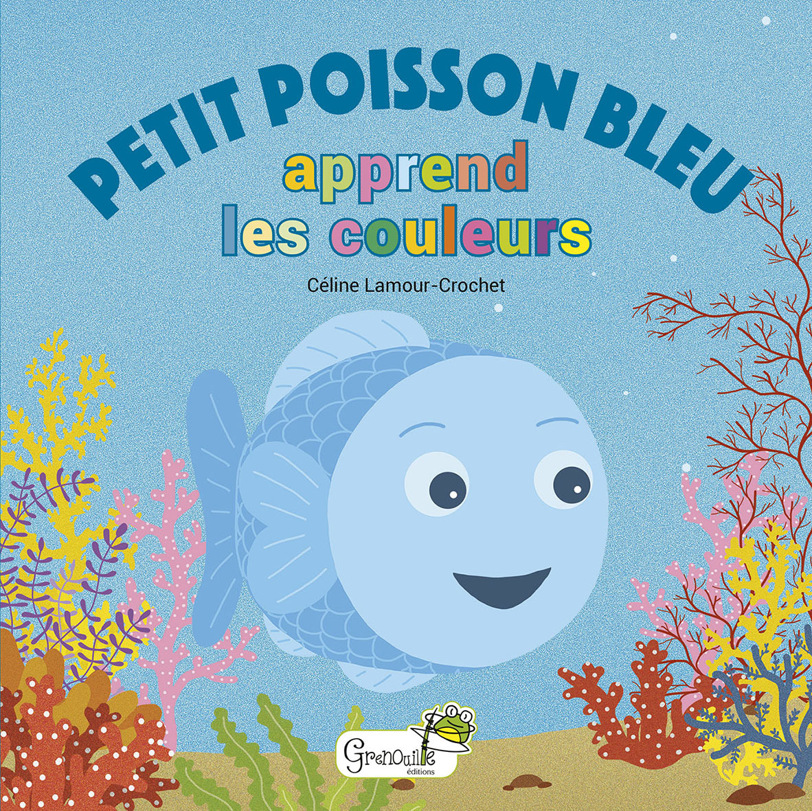 Petit poisson bleu apprend les couleurs