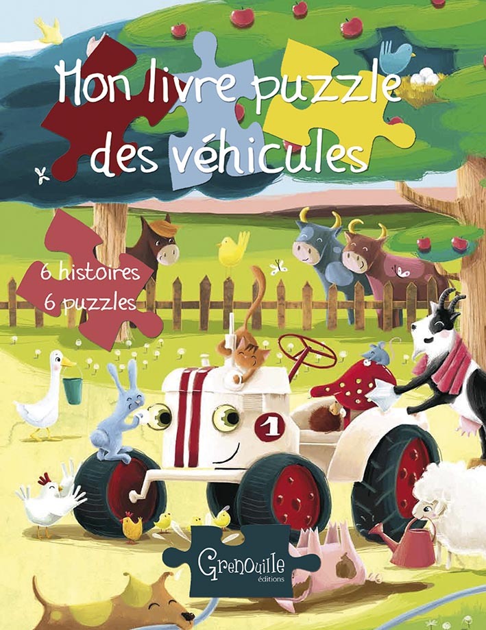 Mon livre puzzle de véhicules - 6 histoires, 6 puzzles