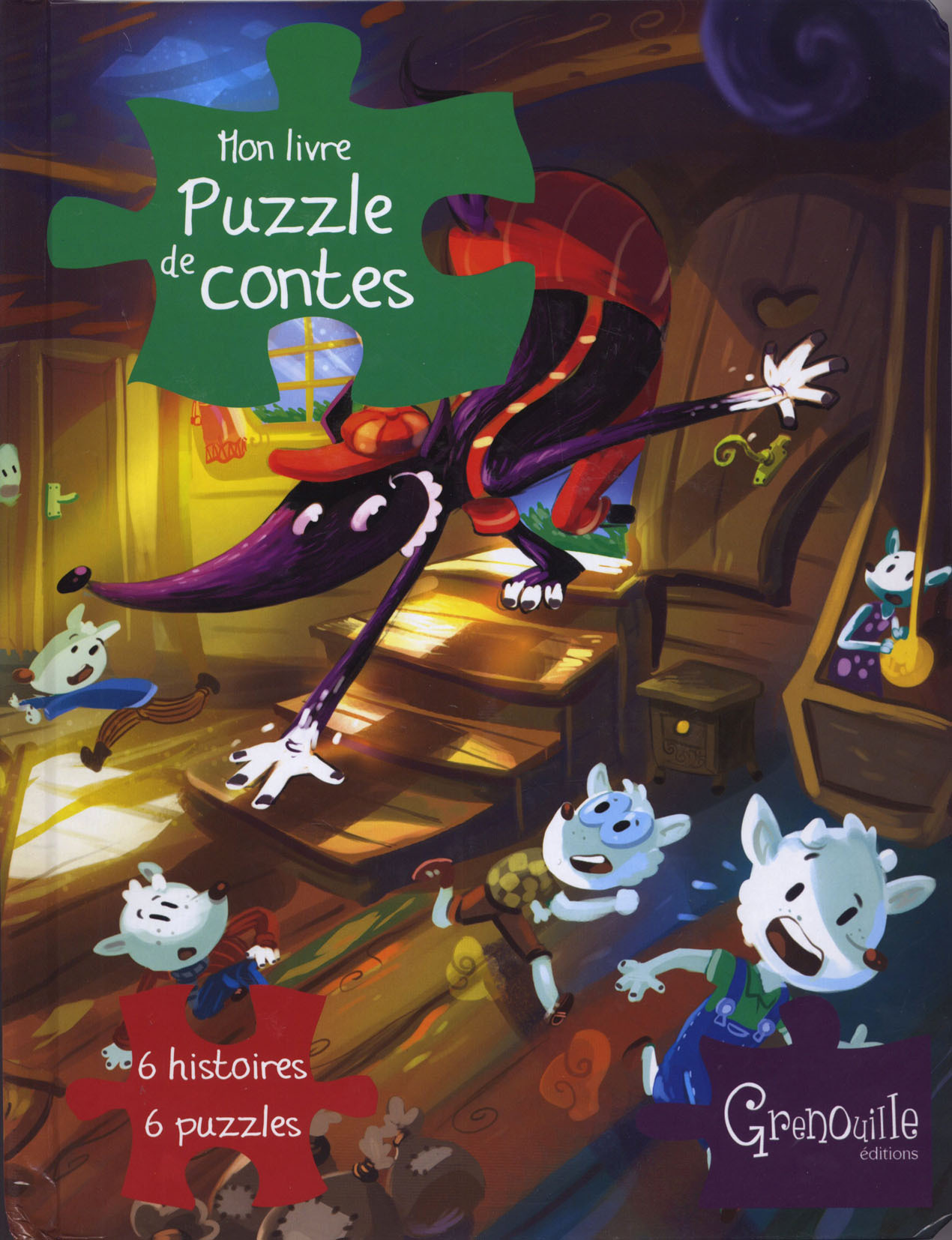 Mon livre puzzle de contes - 6 histoires, 6 puzzles