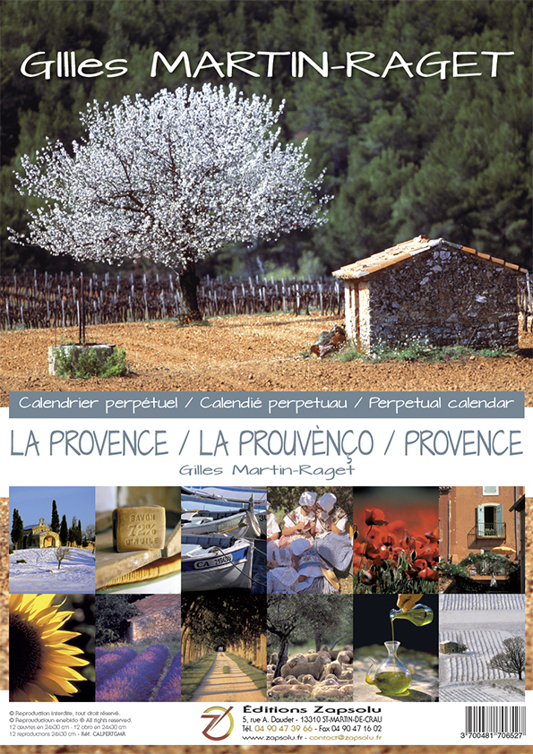 Calendrier perpétuel PROVENCE format 42,5x29,7 cm