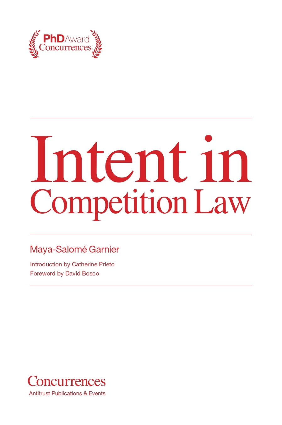 Intent in Competition Law