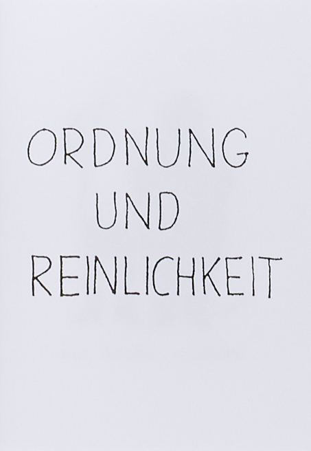 Ordnung und Reinlichkeit