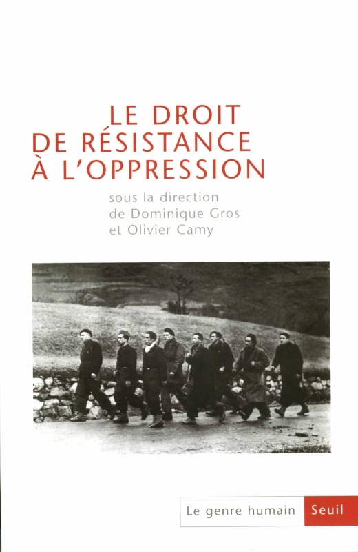 Le Genre humain, n° 44,  Le Droit de résistance à l'oppression
