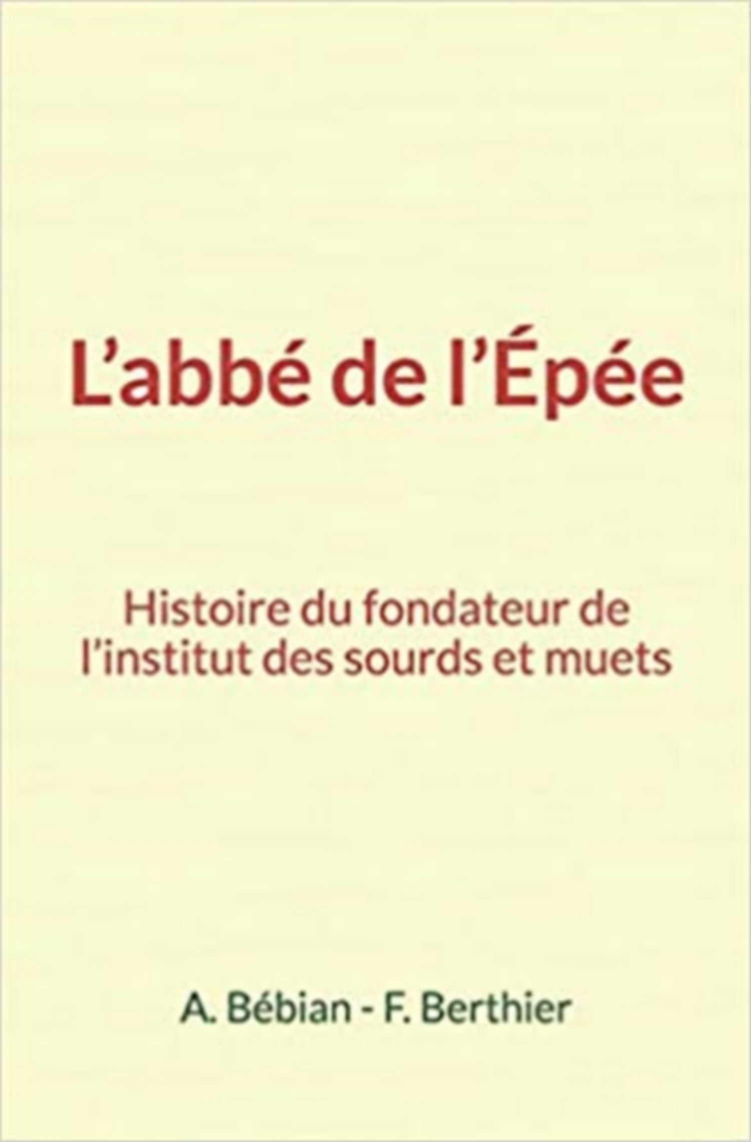 L’abbé de l’Épée