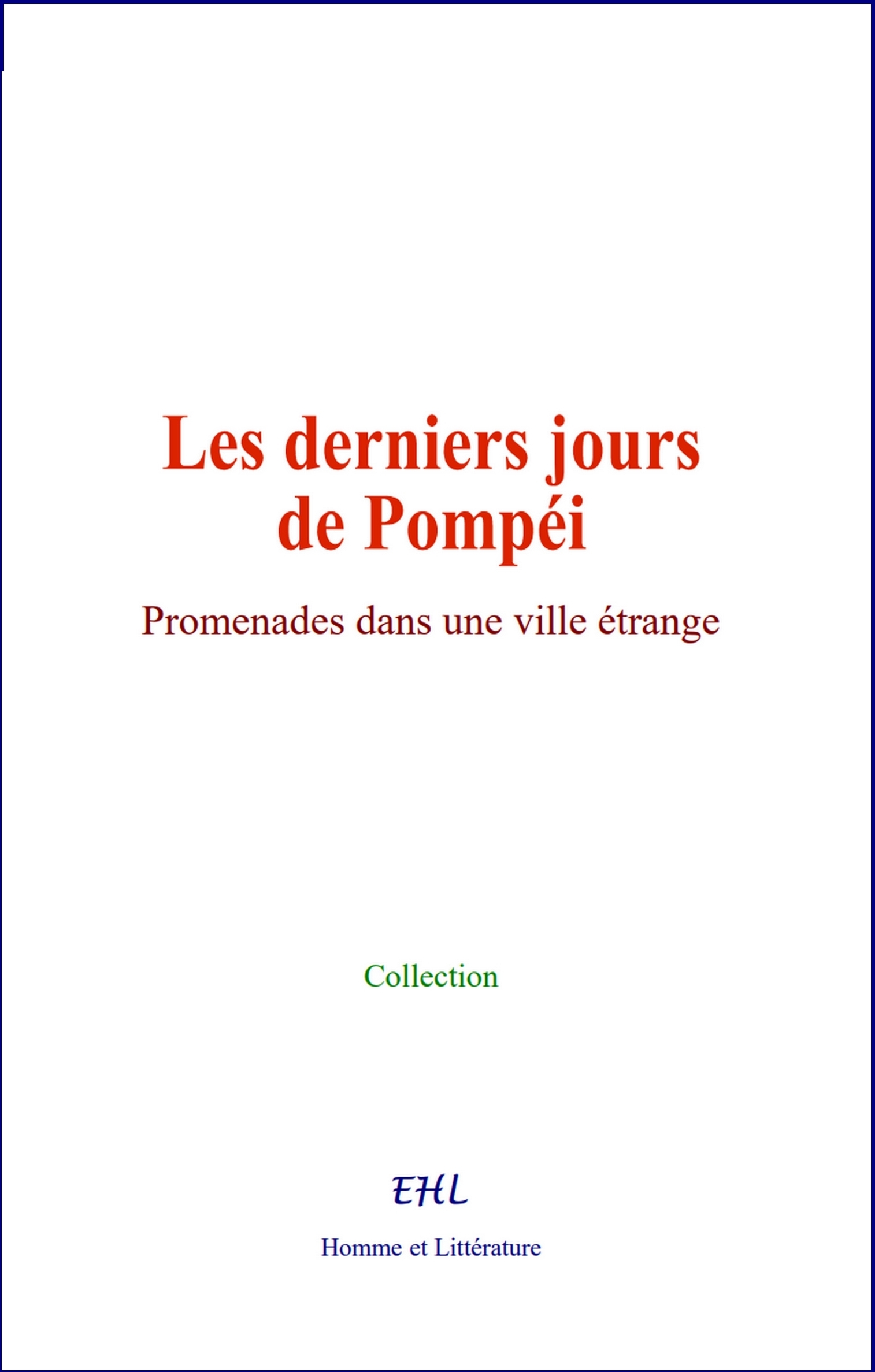 Les derniers jours de Pompéi