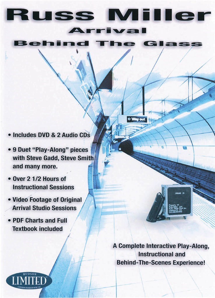 DVD : RUSS MILLER - ARRIVAL BEHIND THE GLASS (DVD+2 AUDIO CDS) - DRUMS, PERCUSSION