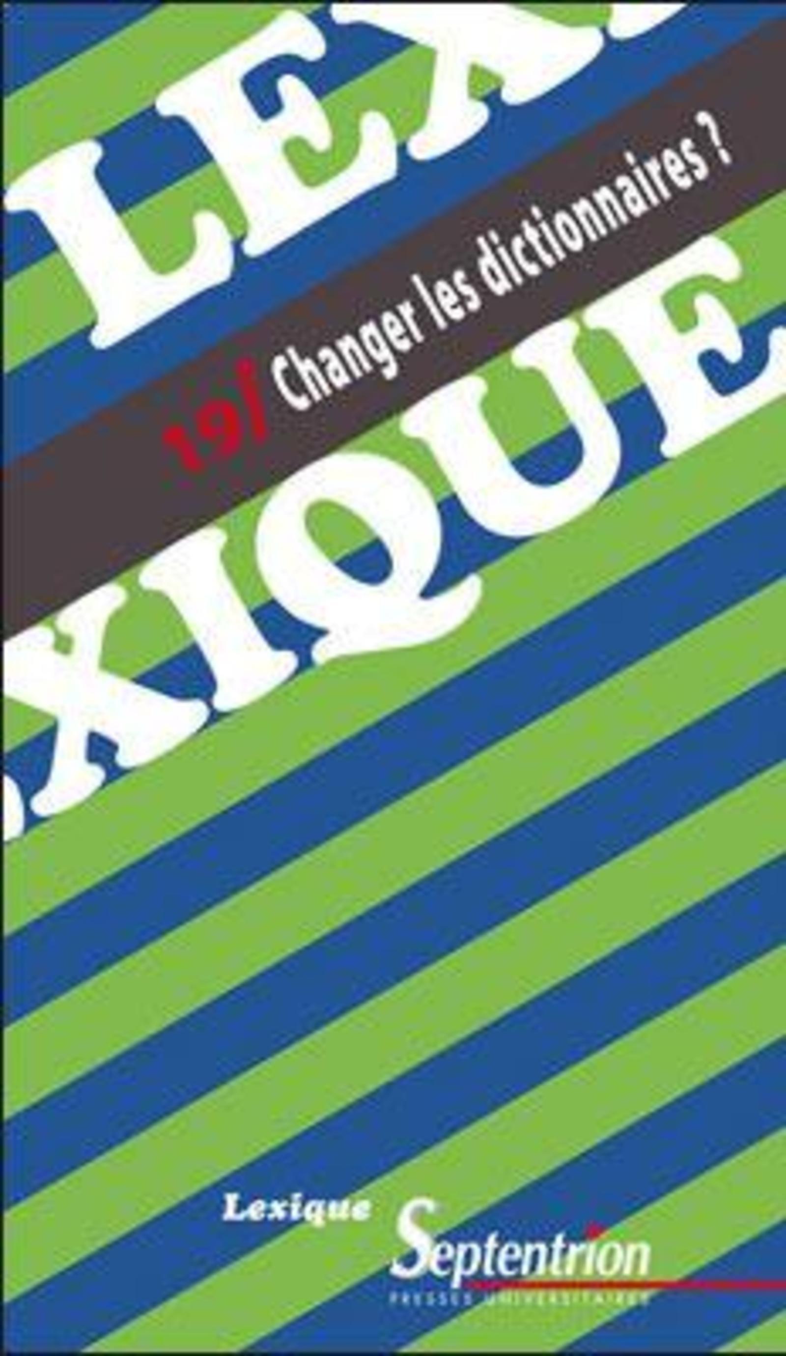 Lexique 19/ Changer les dictionnaires