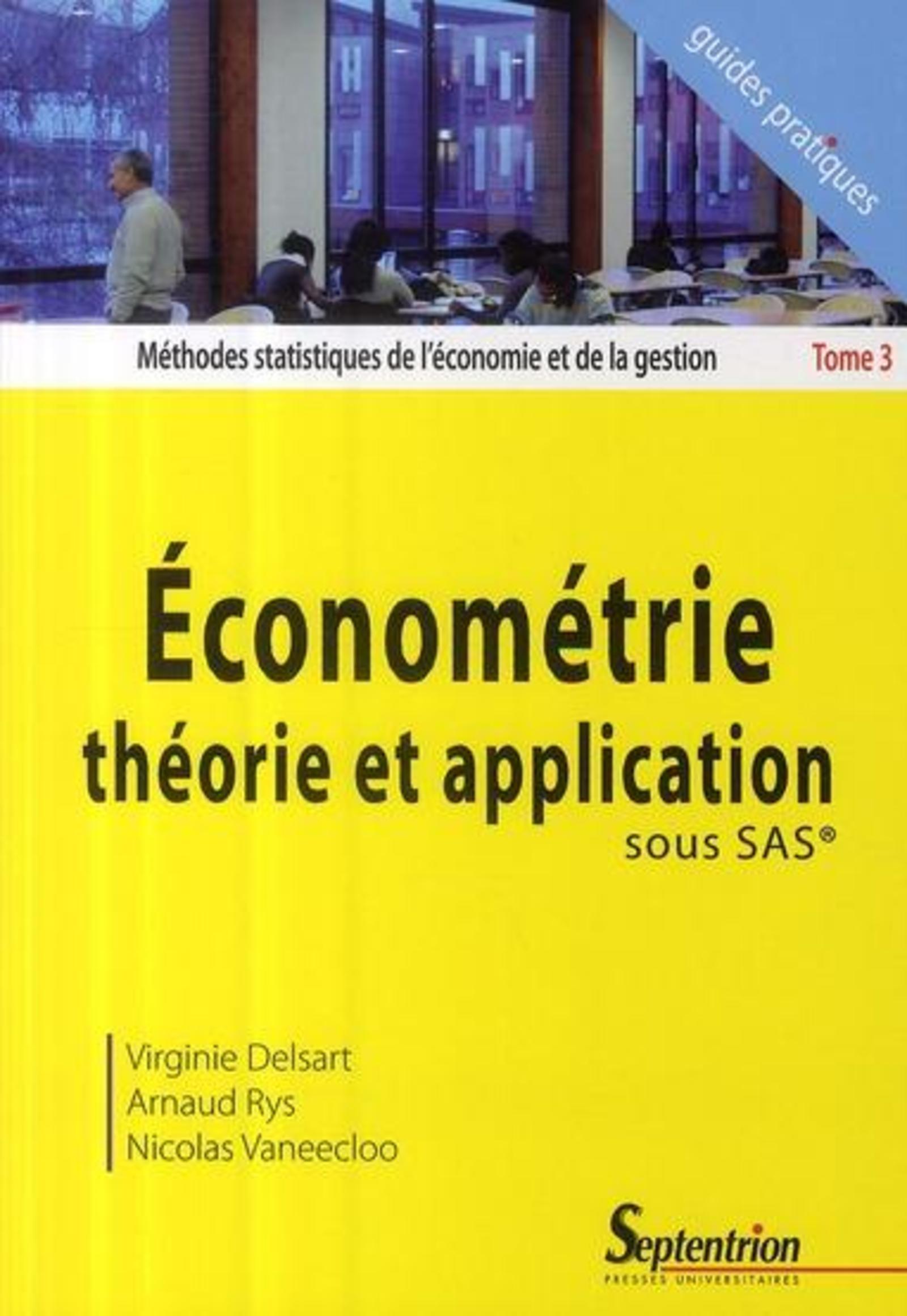 Économétrie théorie et application sous SAS®