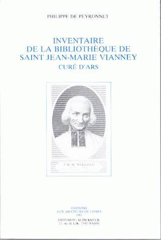 Inventaire de la bibliothèque de saint Jean-Marie Vianney, curé d'Ars