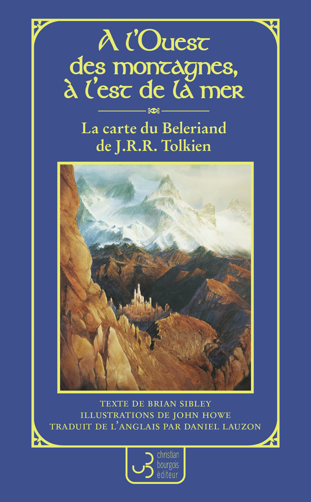 La carte du Beleriand de J.R.R. Tolkien