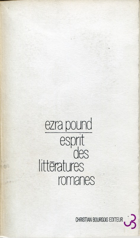 Esprit des littératures romanes