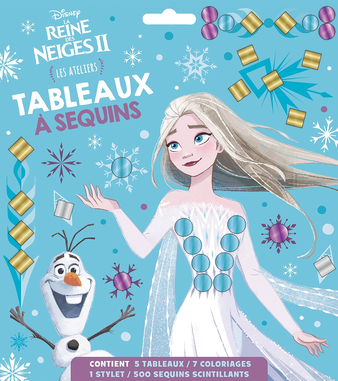 LA REINE DES NEIGES 2 - Les Ateliers Disney - Tableaux à sequins - Disney